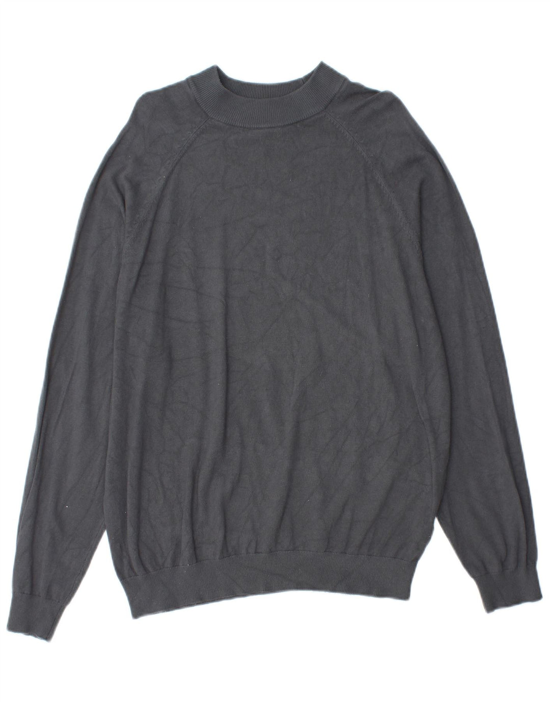 Maglione a collo alto da donna Zara UK 14 Viscosa grigio medio