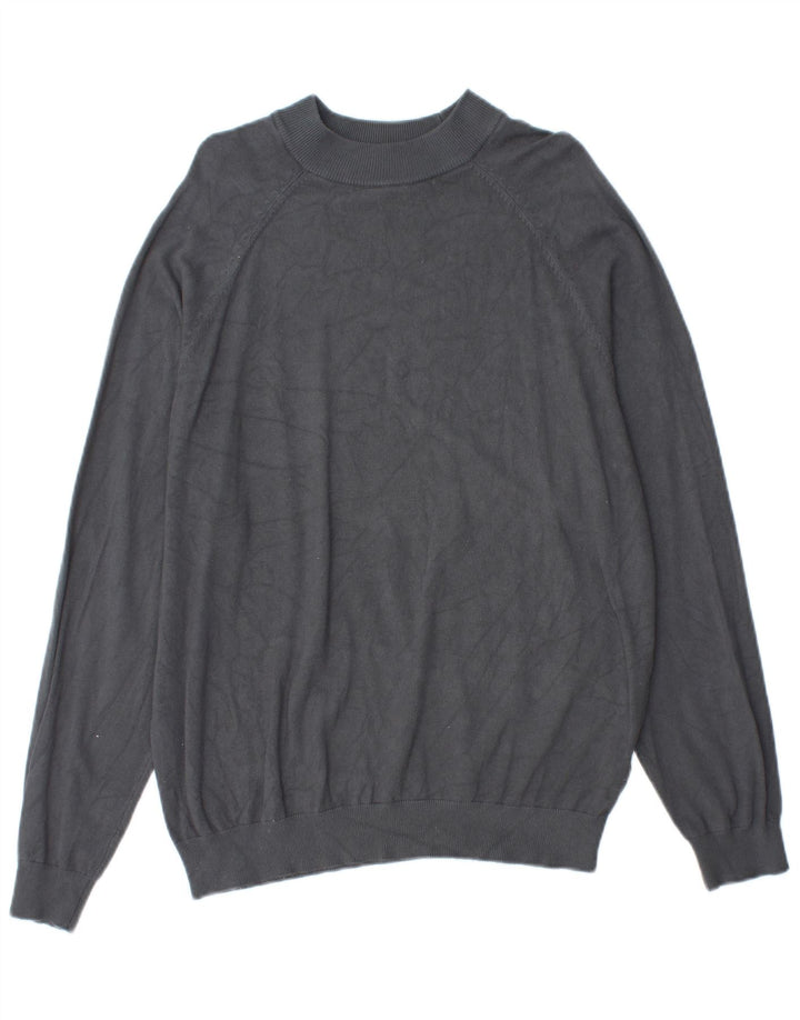 Maglione a collo alto da donna Zara UK 14 Viscosa grigio medio