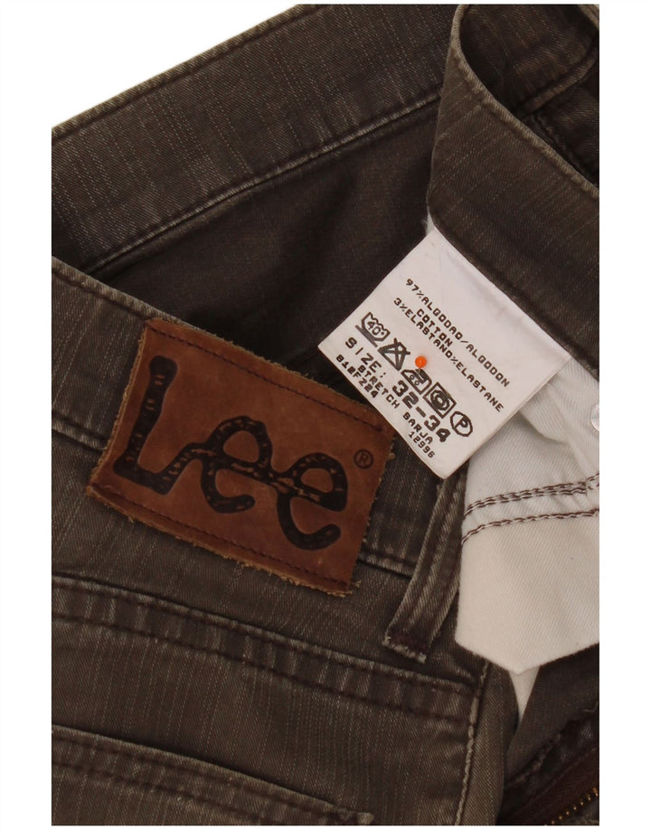 Jeans dritti da uomo Lee W32 L29 cotone marrone