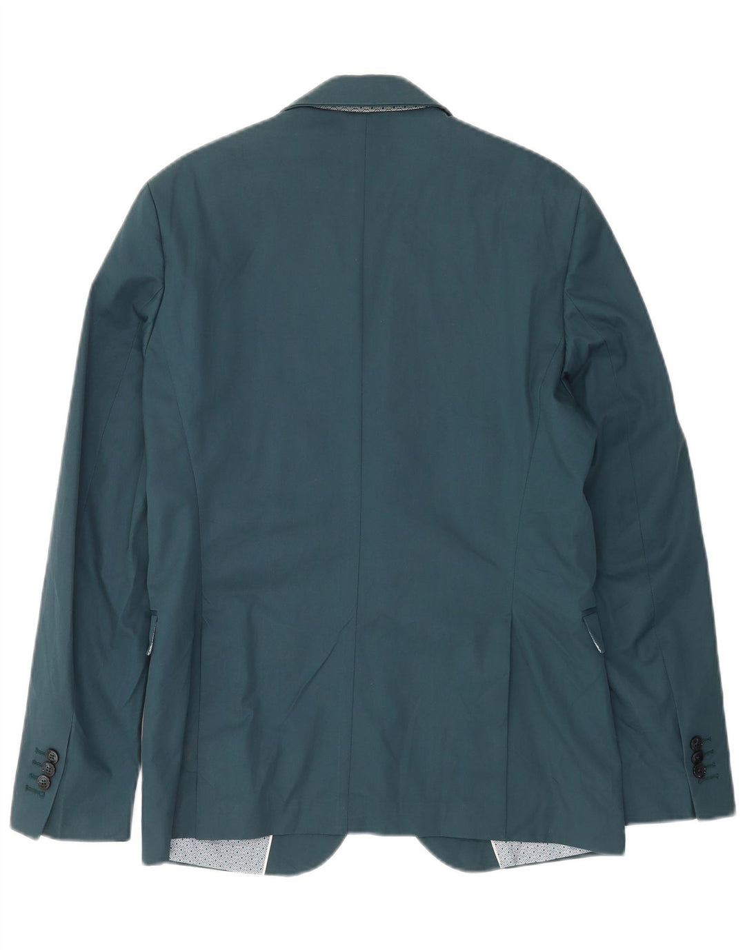 Giacca blazer da uomo a 2 bottoni Zara EU 50 poliestere blu medio