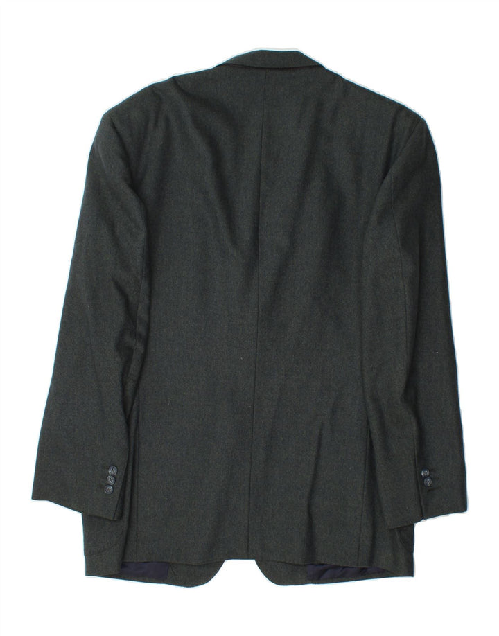 ERMENEGILDO ZEGNA Mens 3 Button Blazer Jacket UK 38 Medium Green Vintage Ermenegildo Zegna and Second-Hand Ermenegildo Zegna from Messina Hembry 