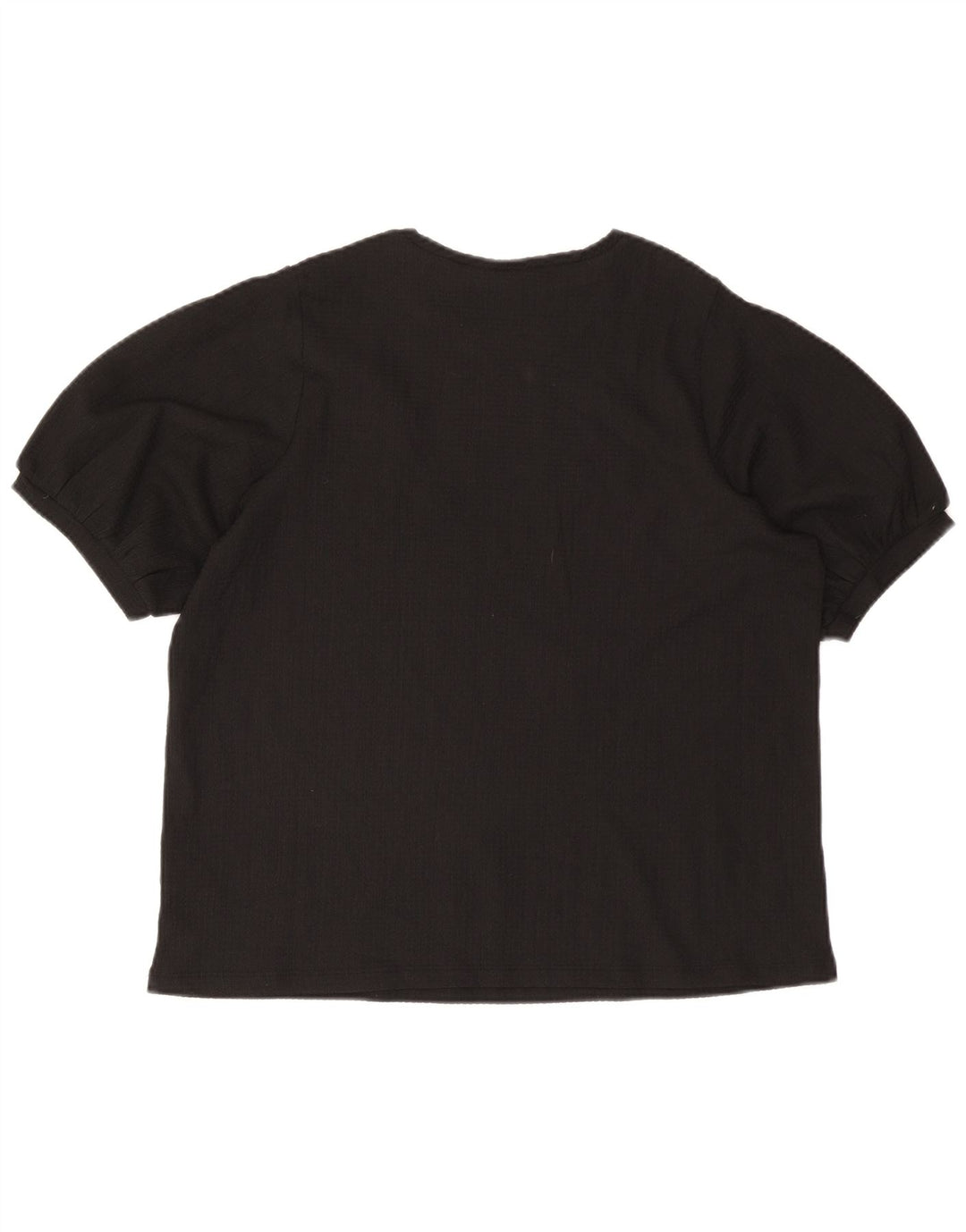 Top camicetta da donna Marks & Spencer UK 18 XL poliestere nero