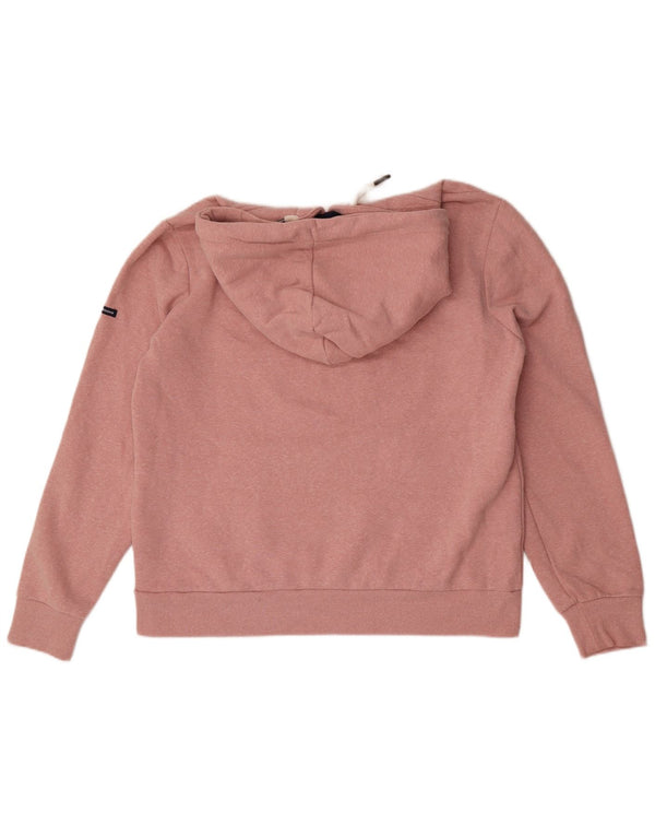 Felpa con cappuccio grafica da donna Superdry UK 16 grande rosa
