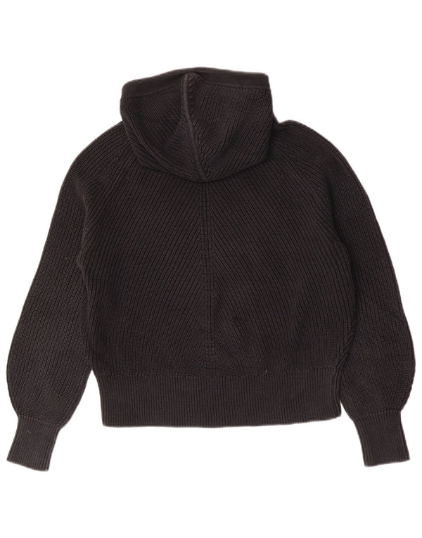 Maglione oversize con cappuccio da donna Calvin Klein Jeans UK 10 piccolo nero