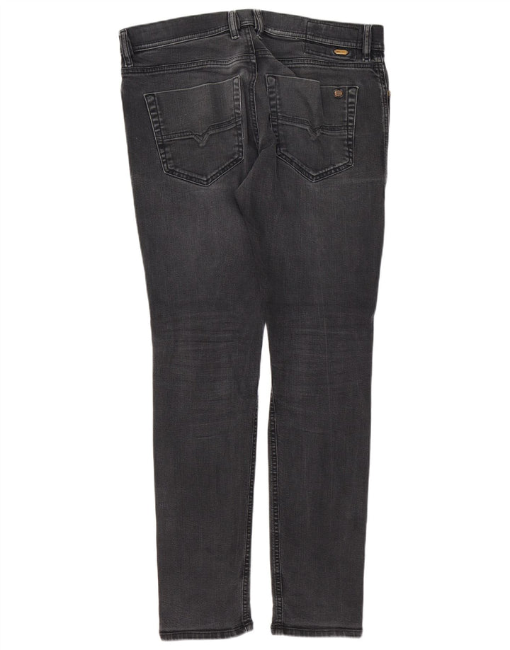 Jeans slim da uomo Diesel Carrot W32 L32 in cotone grigio