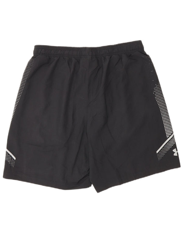 Pantaloncini sportivi da uomo Under Armour grandi in poliestere color block nero