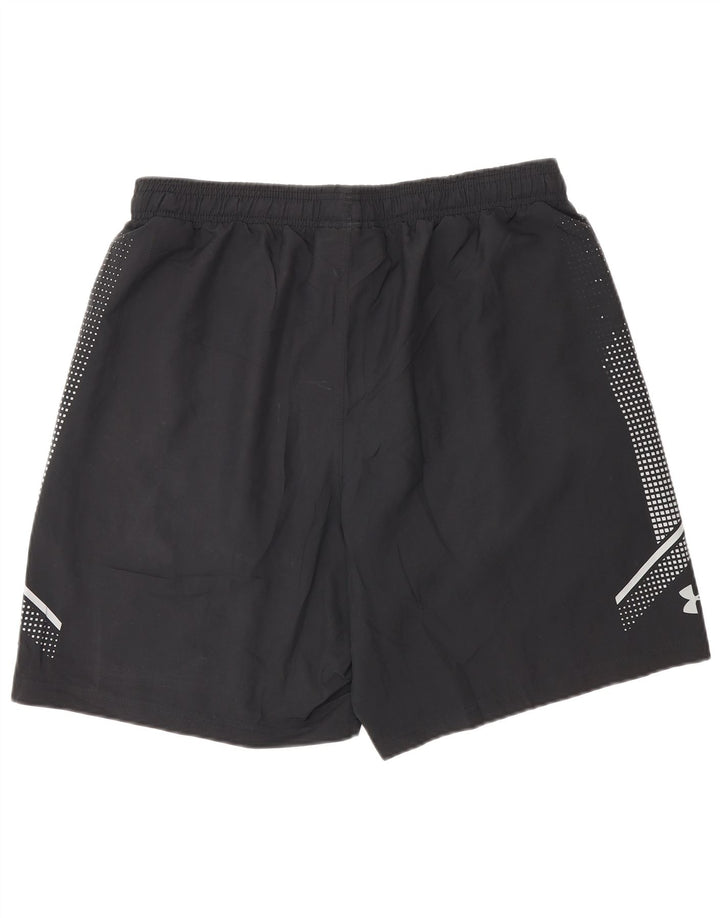 Pantaloncini sportivi da uomo Under Armour grandi in poliestere color block nero