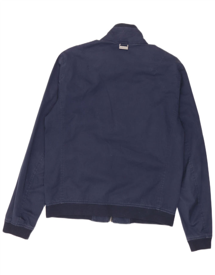 Giubbotto bomber da uomo Michael Kors UK 36 piccolo in viscosa blu navy