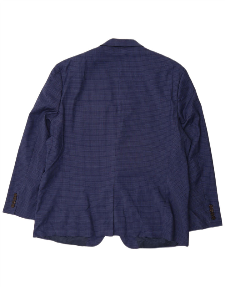 Giacca blazer da uomo a 2 bottoni Ralph Lauren UK 42 XL pied de poule blu
