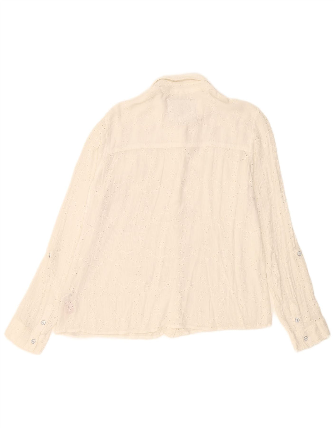 Camicia da donna Superdry UK 18 XL cotone bianco