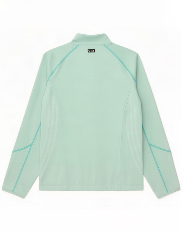 Adidas Giacca da tuta da donna UK 14 Medium Turchese Poliestere