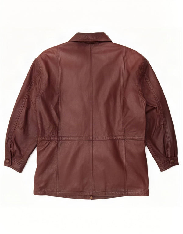 Giacca in pelle da uomo Montes UK 44 2XL Marrone