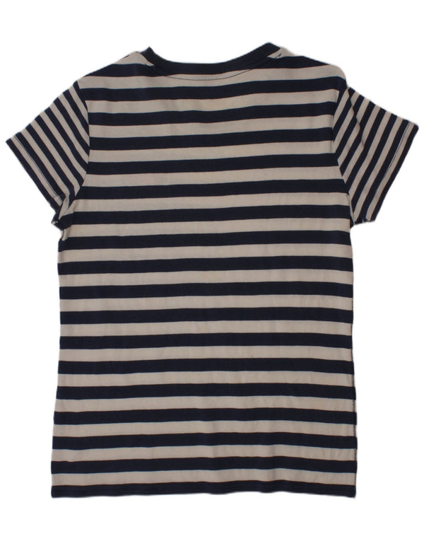 T-shirt da ragazzo Nike Top 12-13 anni a righe grandi blu navy