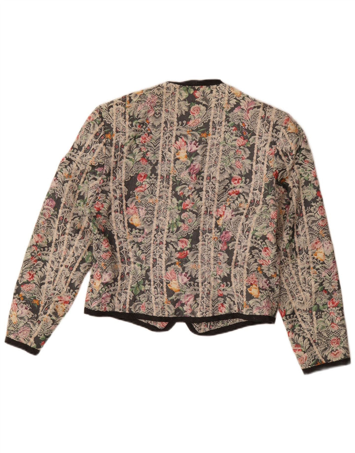 Giacca blazer da donna a 4 bottoni Meico EU 38 medio multicolore floreale