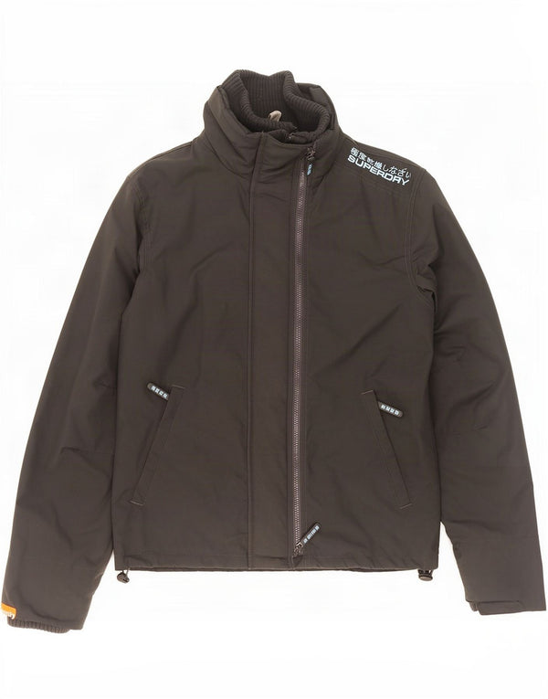 Giacca antipioggia da uomo Superdry UK 38 nylon nero medio