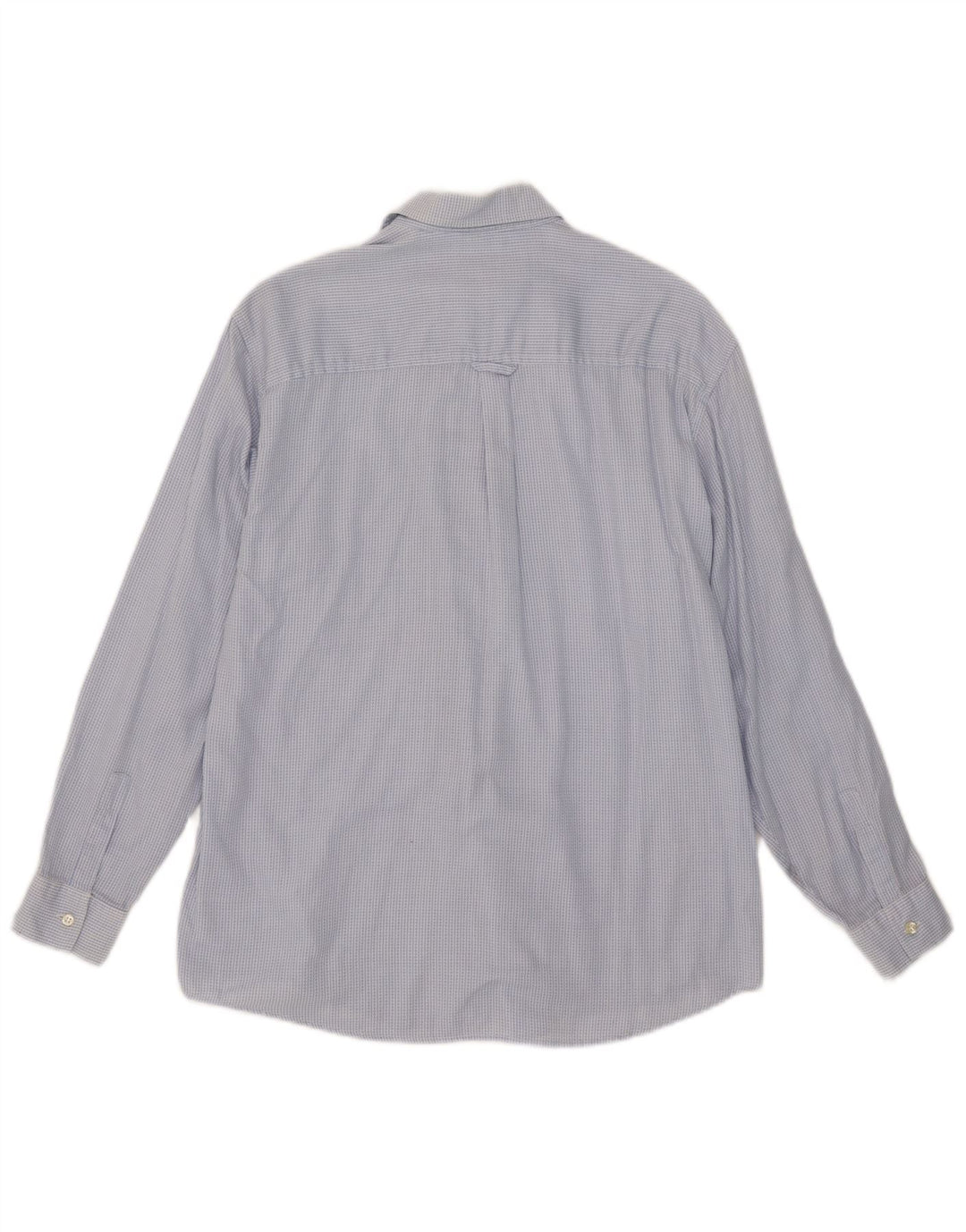 Camicia in flanella da uomo Henry Cottons taglia 16 grande cotone a quadri blu
