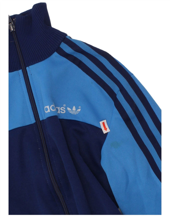 Giacca superiore della tuta da ragazzo ADIDAS 9-10 anni Blu navy Colourblock