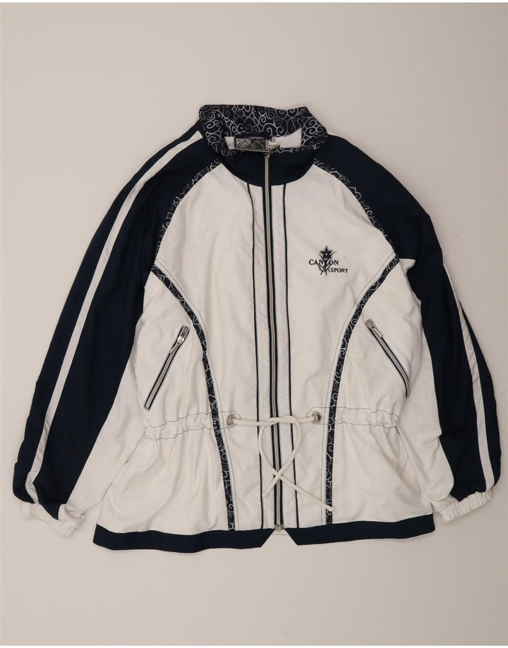 Giacca da tuta da uomo Canyon UK 42 Large Poliestere color block bianco