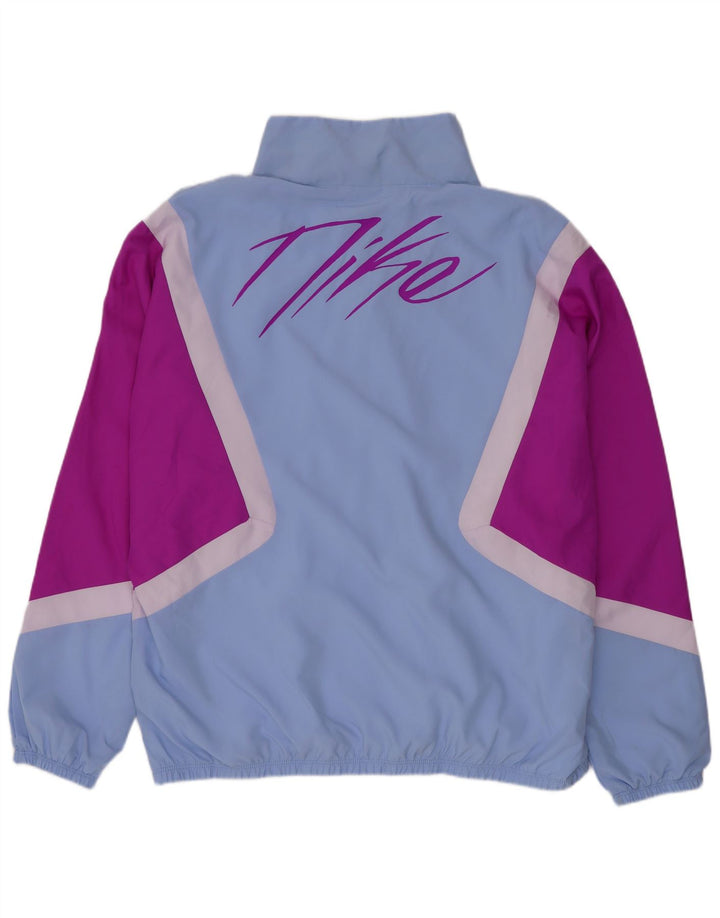Giacca da ginnastica grafica da donna Nike UK 14 blu medio sportivo