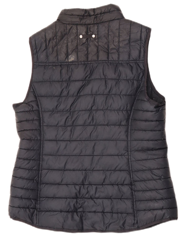 Gilet imbottito da donna Joules UK 16 grande poliestere nero