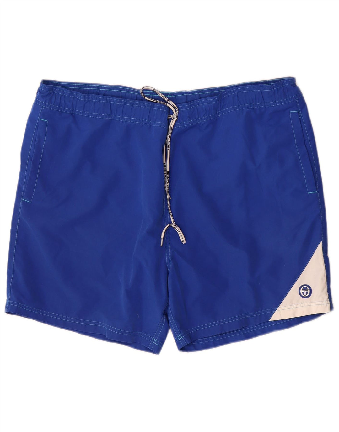 Pantaloncini da bagno da uomo Sergio Tacchini 2XL Poliestere color block blu
