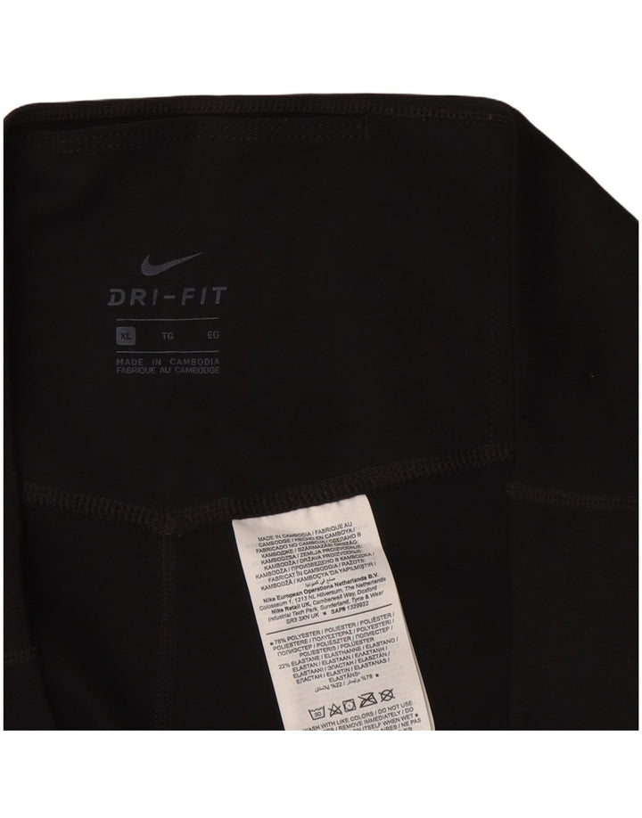 Leggings Dri Fit da donna NIKE UK 18 XL poliestere nero