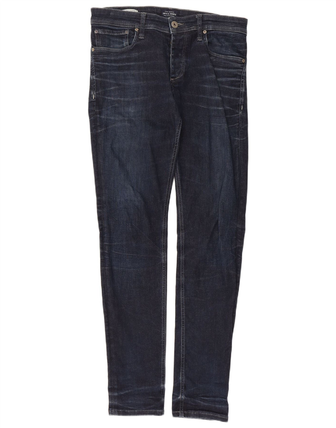 Jeans slim da uomo GLENN Jack & Jones W32 L32 cotone blu navy