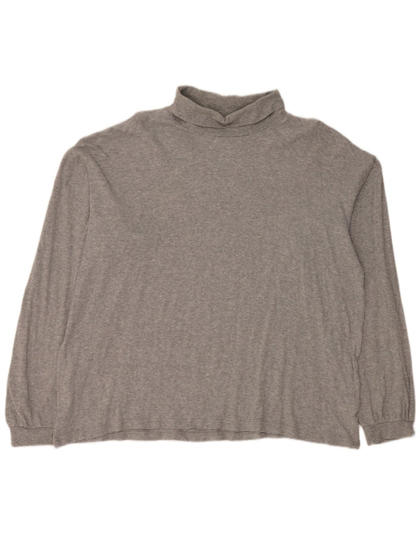 EDDIE BAUER Top da uomo a maniche lunghe 2XL in cotone grigio