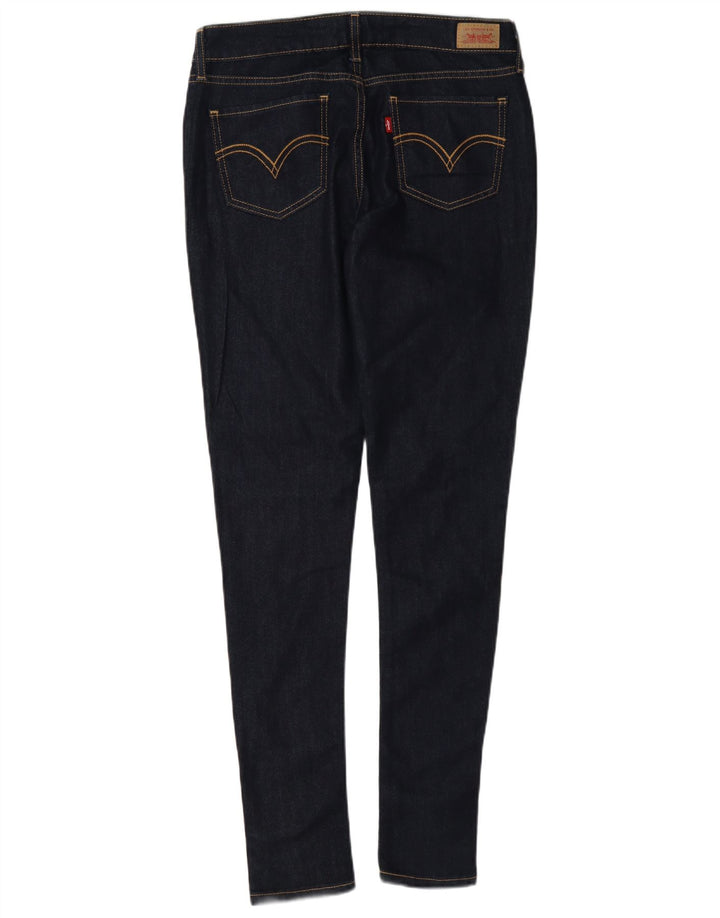 Levi's Donna 535 Legging Jeans W30 L32 Cotone Blu Navy