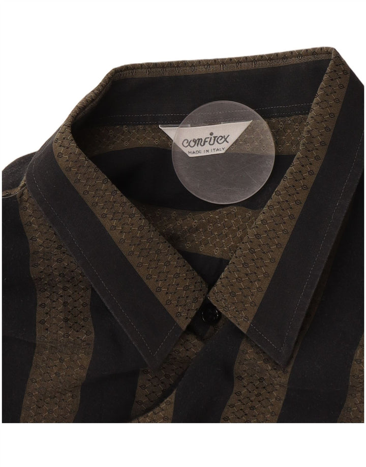 Camicia da uomo VINTAGE XL a righe grigie