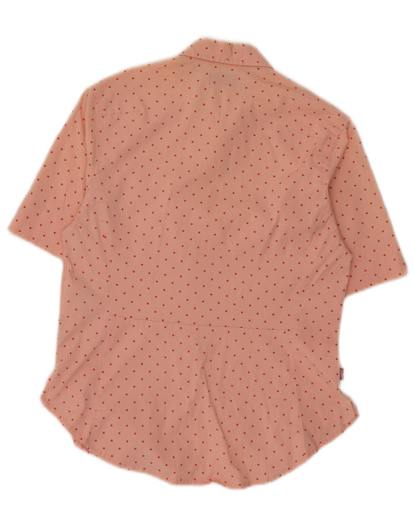Camicia Levi's da donna con motivo astratto UK 10 Small in cotone rosa