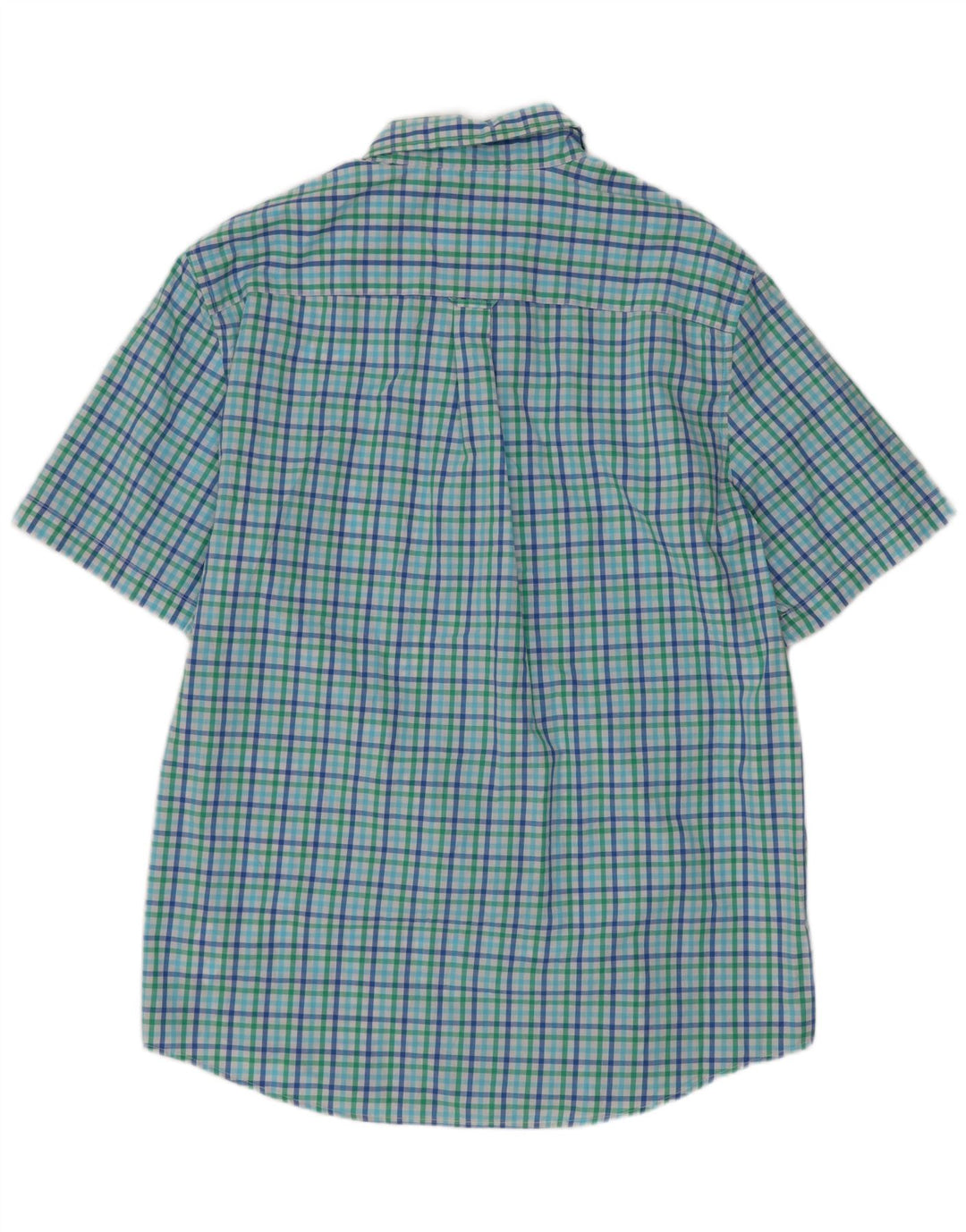 Camicia a maniche corte da uomo Chaps grande in cotone a quadretti multicolore