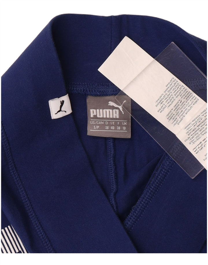 Leggings grafici PUMA da donna UK 10 Small Blu Cotone