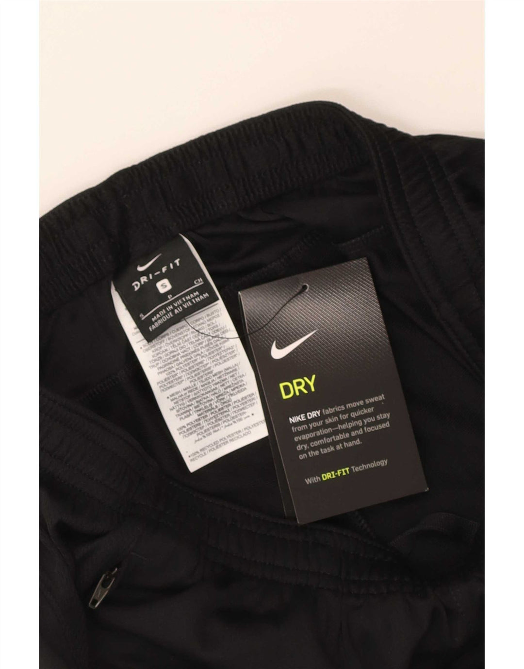 Pantaloni da tuta Nike Dri Fit da uomo piccoli in poliestere nero