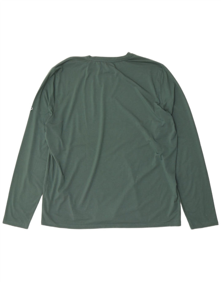Mammut Maglietta grafica da uomo a maniche lunghe 2XL Verde poliestere