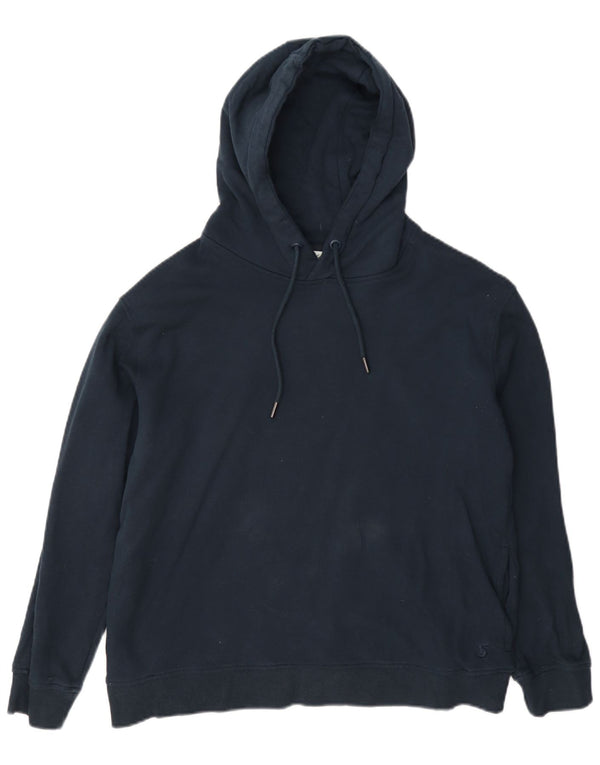 Joules Felpa con cappuccio oversize da donna UK 10 Small Cotone blu navy