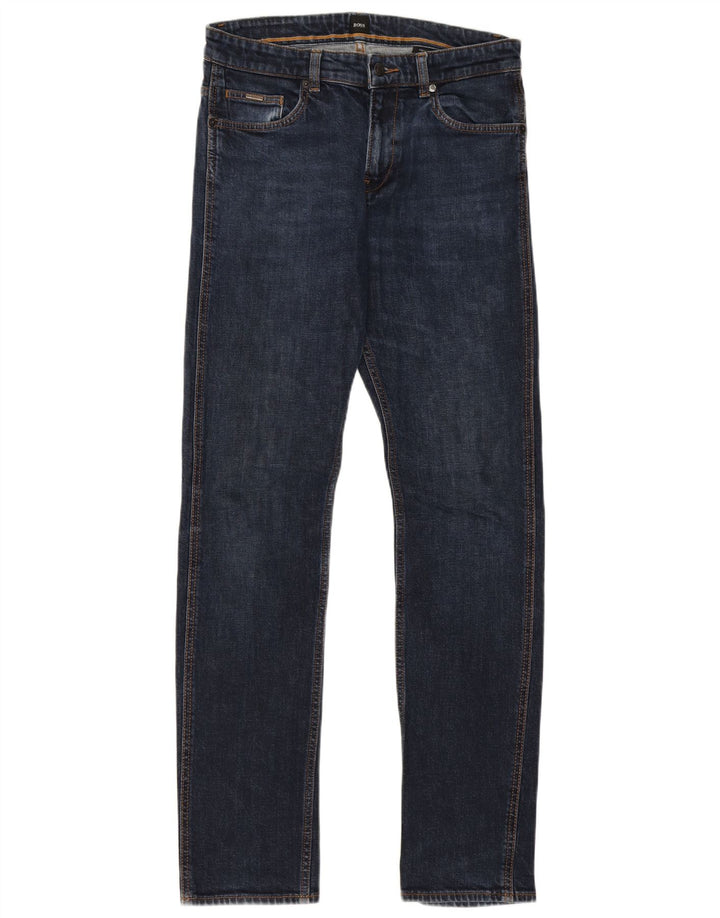 Jeans slim da uomo Hugo Boss W32 L33 Blu navy