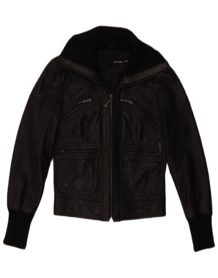 Giacca in pelle da donna Tally Weil UK 6 XS in pelle nera