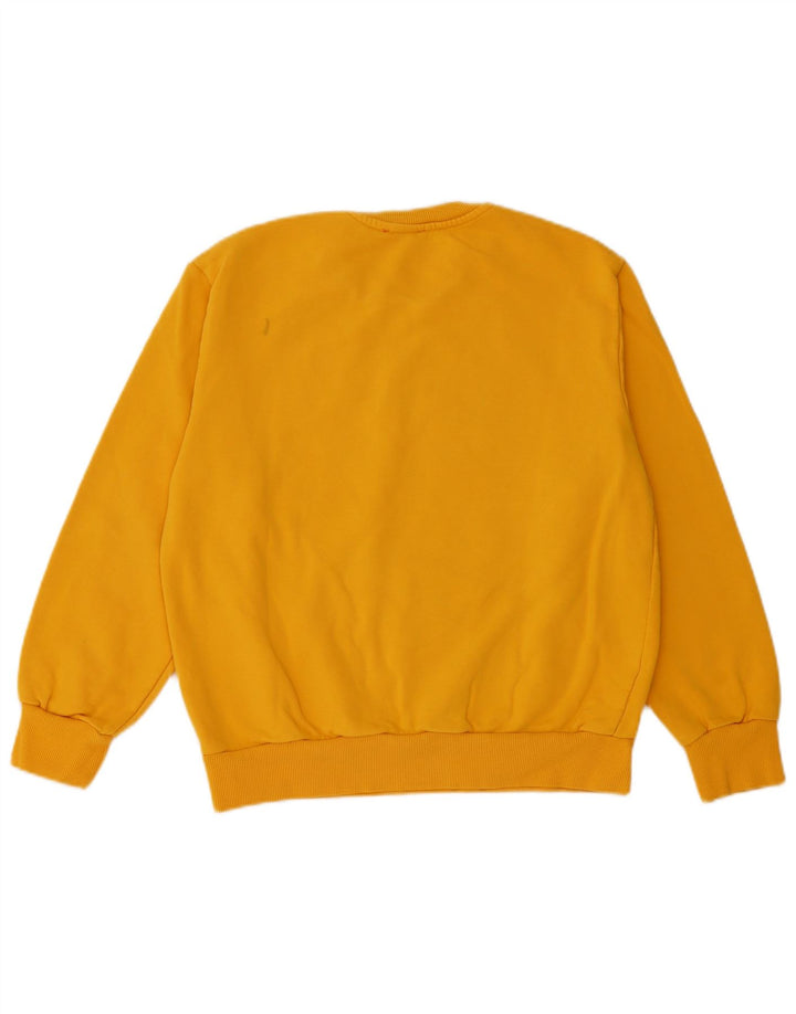 Felpa con grafica da donna Diesel UK 14 cotone giallo medio