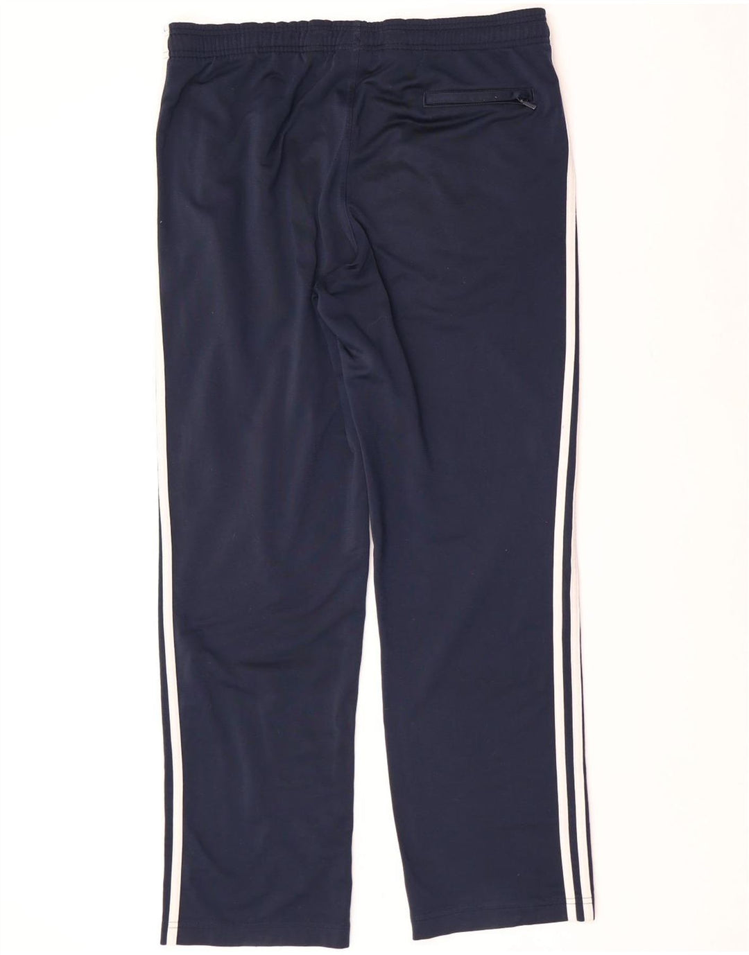 ADIDAS Mens Tracksuit Trousers Medium  Navy Blue Polyester