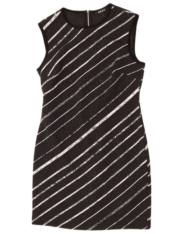 Abito tubino senza maniche Dkny da donna US 6 medio a righe nere