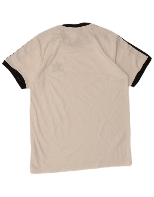 T-shirt da uomo Adidas Top Small in cotone bianco