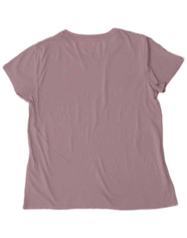 T-shirt grafica da donna Levi's Top UK 14 cotone viola medio