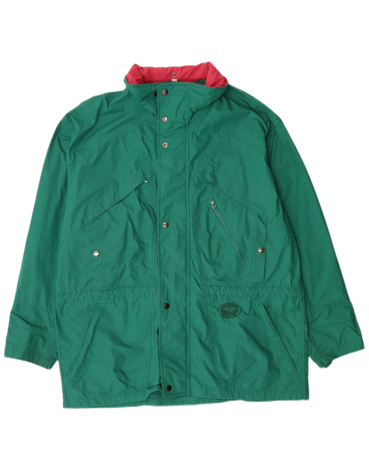 Giacca a vento vintage da uomo UK 42 XL poliestere verde