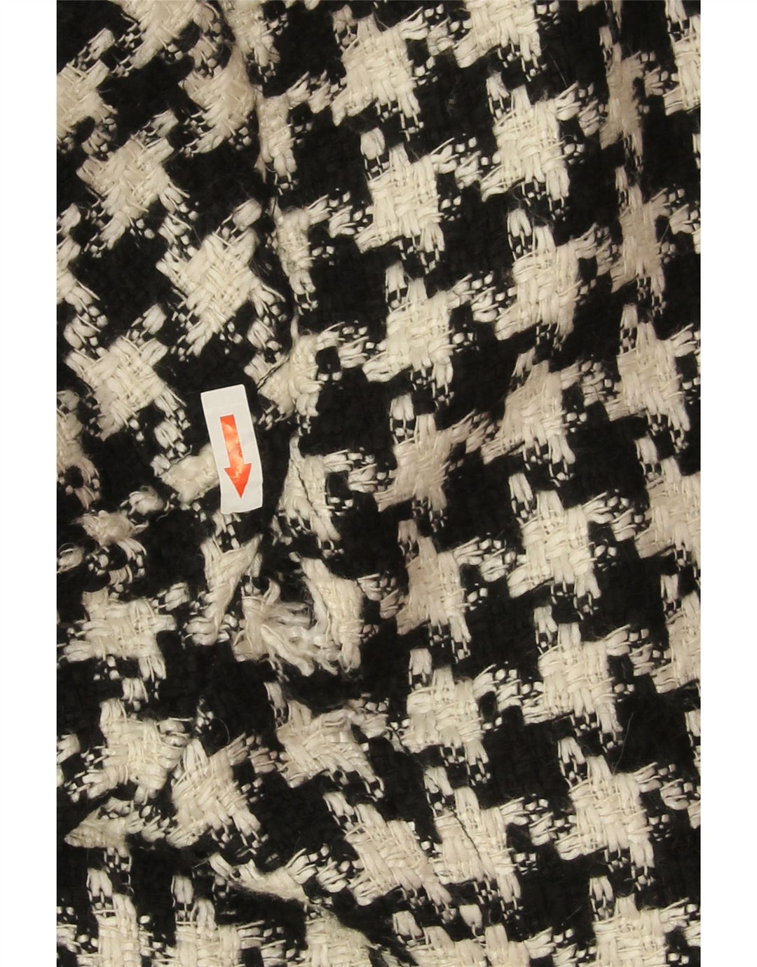 Cappotto oversize da donna Koton UK 10 piccolo in lana pied de poule nera