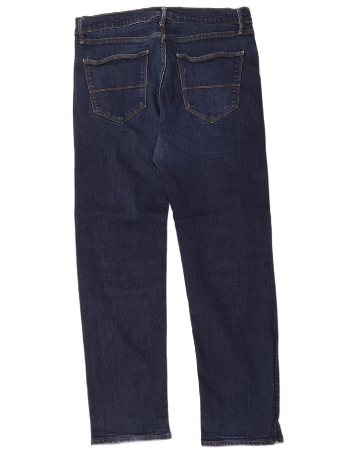 Jeans dritti da uomo Marks & Spencer W34 L31 cotone blu navy