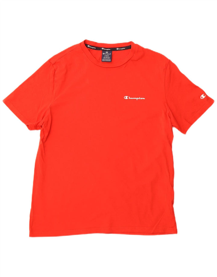 CHAMPION T-shirt da uomo Top grande in cotone rosso