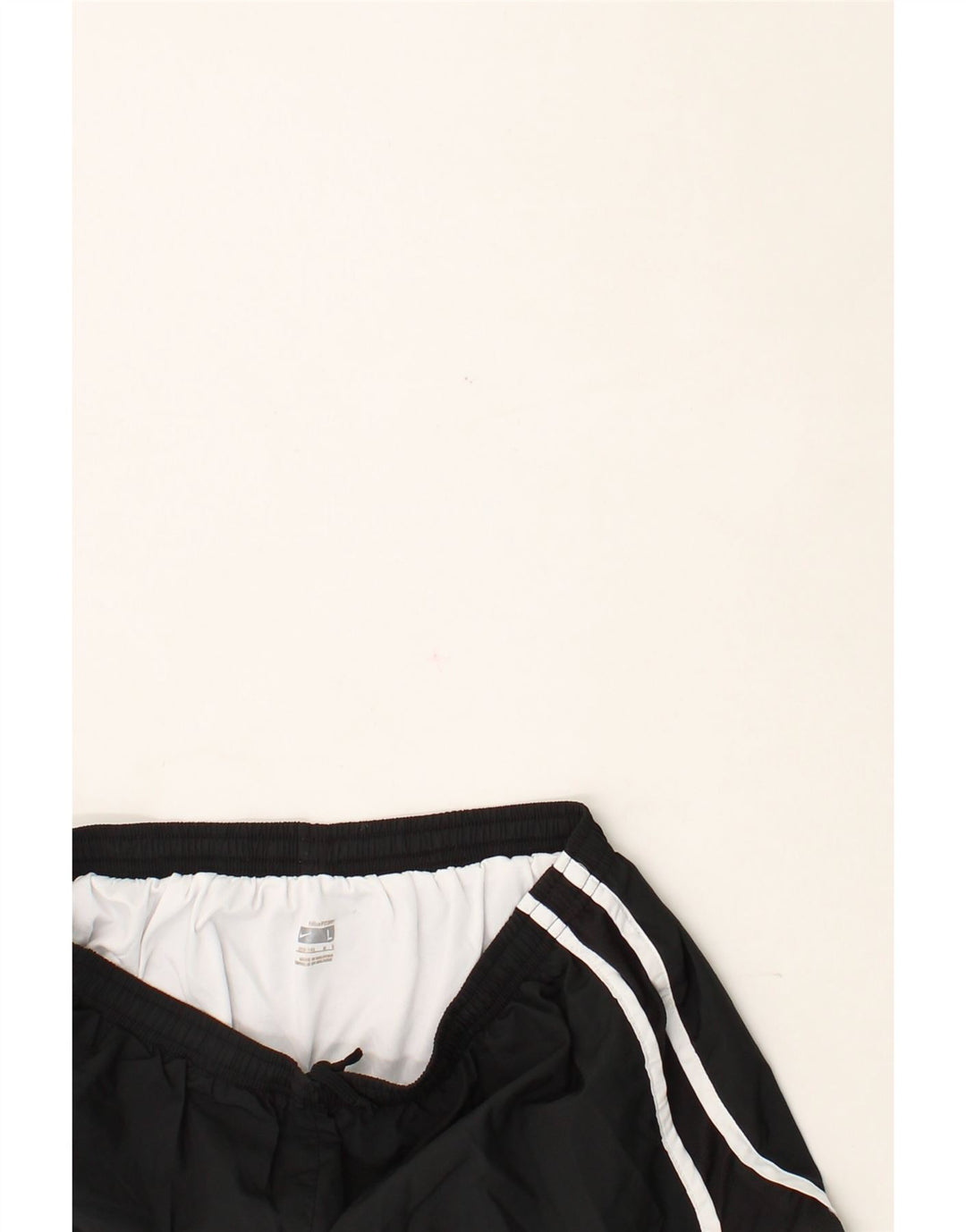 NIKE Womens Sport Shorts US 12/14 Large  Black Polyester Vintage Nike and Second-Hand Nike from Messina Hembry 