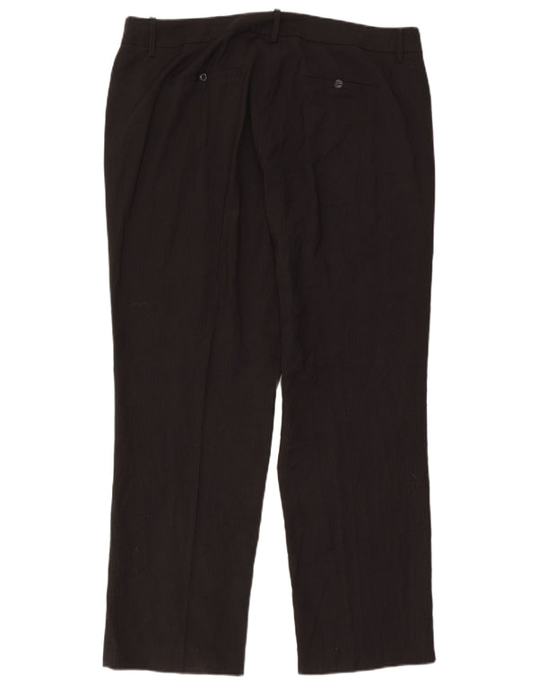 Pantaloni casual dritti da donna Marks & Spencer UK 18 XL W40 L31 Nero