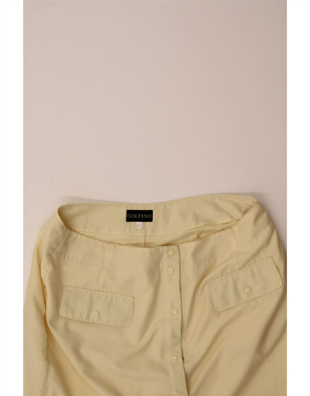 GOLFINO Womens Skort EU 42 Large  Yellow Vintage Golfino and Second-Hand Golfino from Messina Hembry 